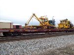 89ft MoW Flat Car With Equipment